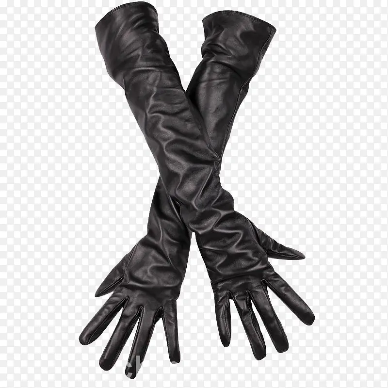 黑色长手套