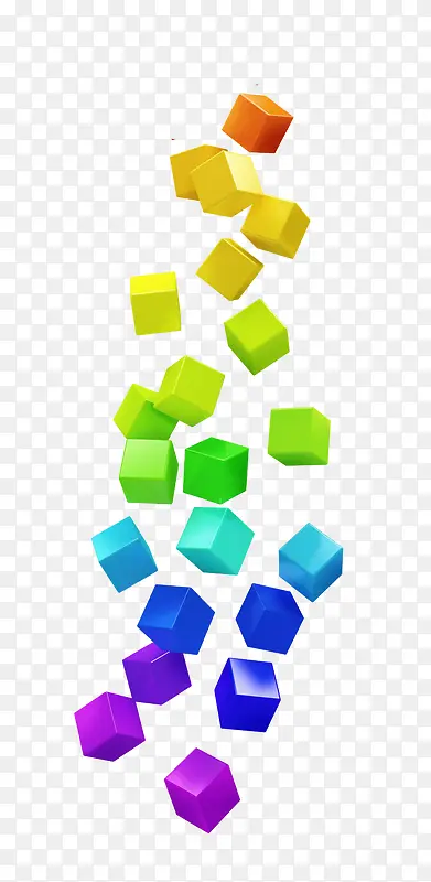 多彩立方体形