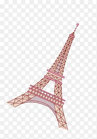 卡通巴黎铁塔