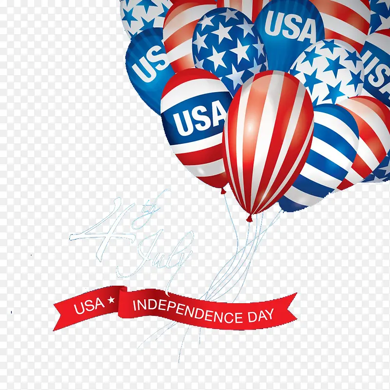 独立日庆祝气球