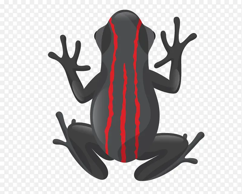 黑色青蛙红色纹理