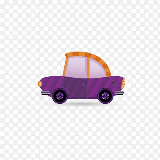 紫色小汽车图标