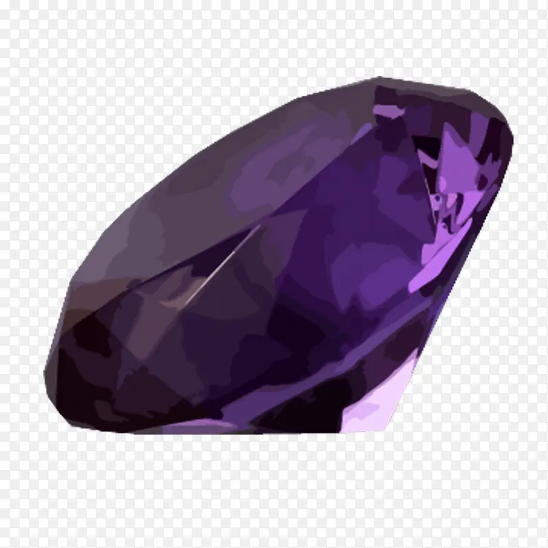 深紫色多边形钻石