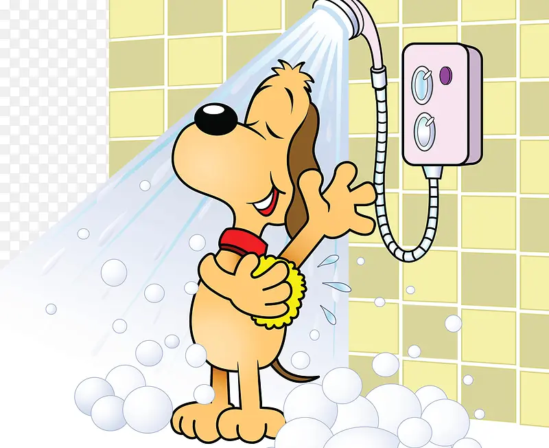 小狗洗澡