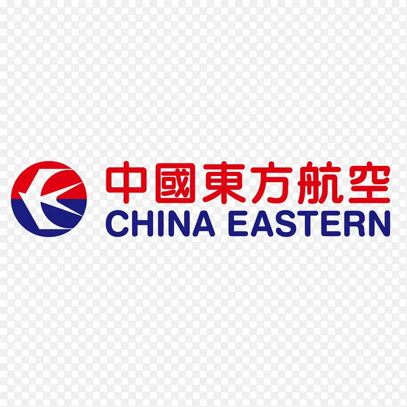 红色中国东方航空logo标识