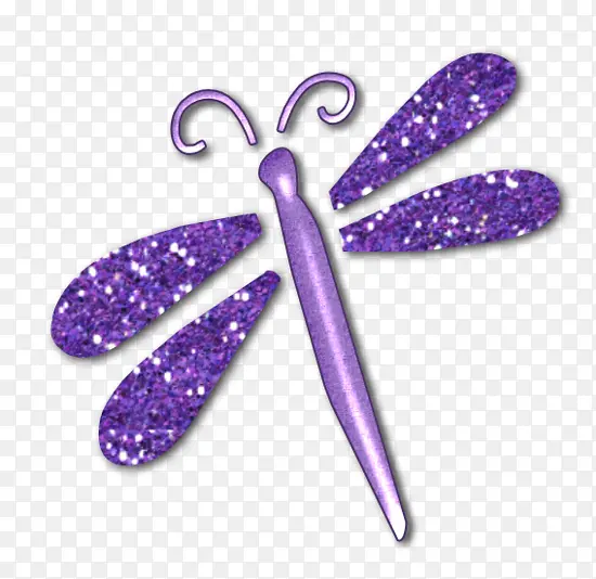 紫色蜻蜓素材
