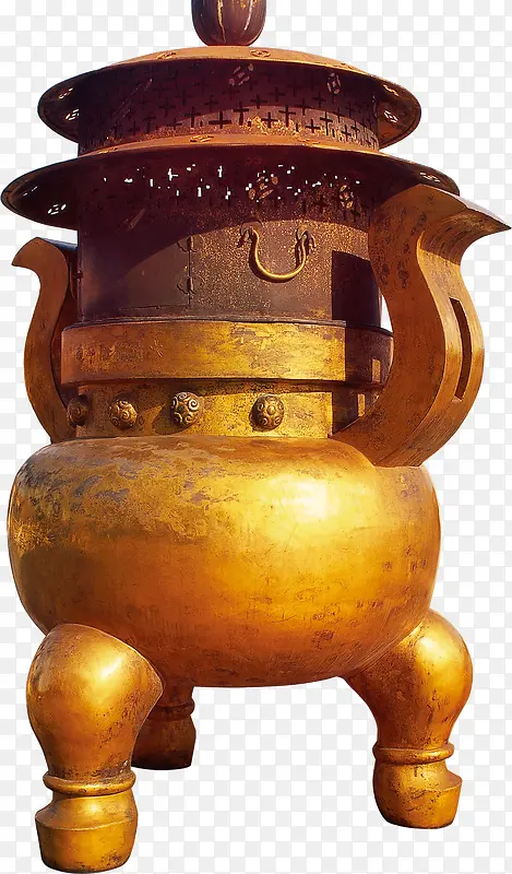 中国古代三足鼎立香炉