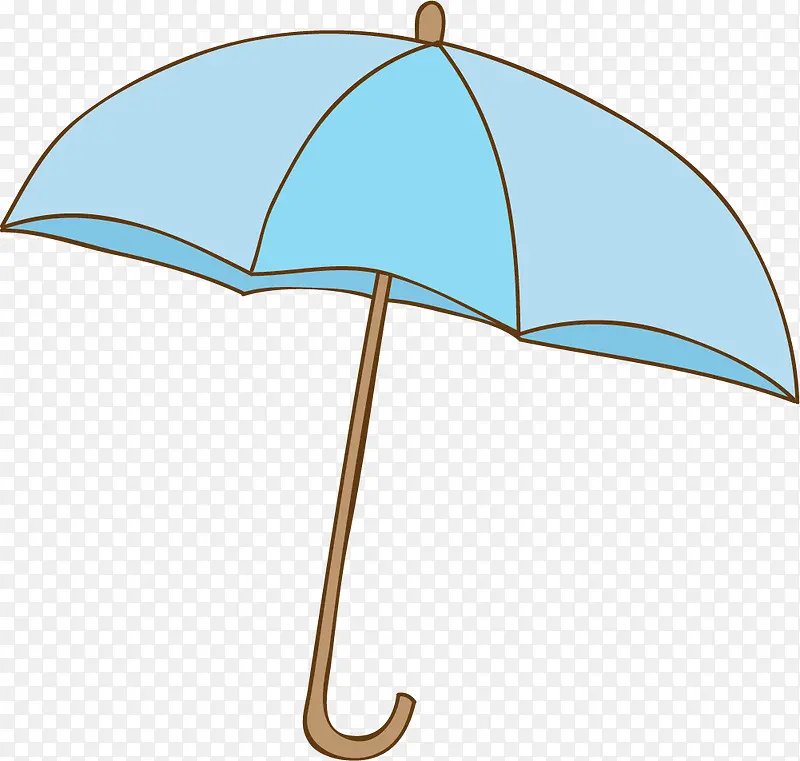 卡通蓝色雨伞PNG图片素材下载_图片编号8439254-PNG素材网