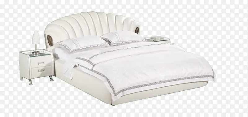 白色的床