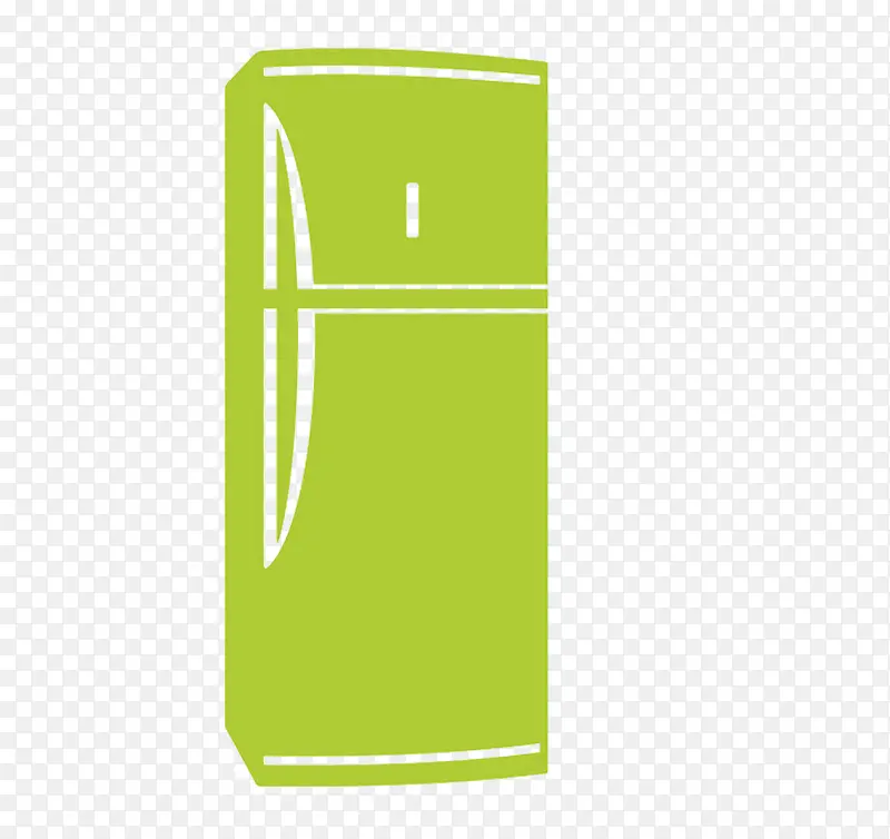 草绿色冰箱图标