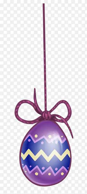 绳子吊着紫色卡通气球