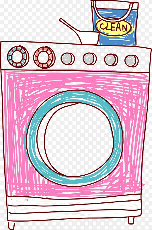 手绘洗衣机