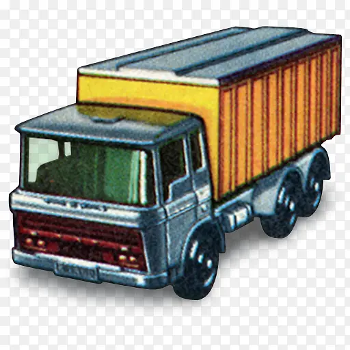 自卸车容器卡车年代的火柴盒汽车