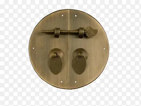 圆形铜锁