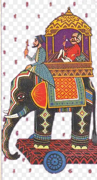 印度风情贵族与大象