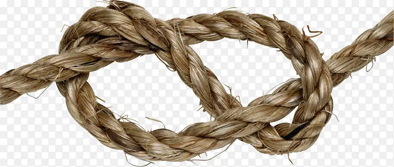 缠绕的棕色草绳