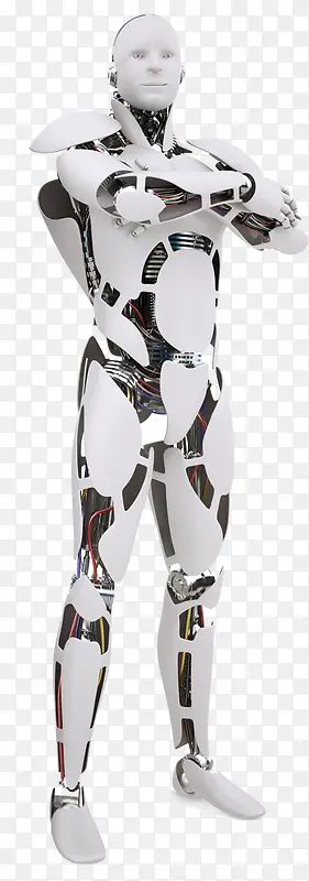 白色人工智能机器人