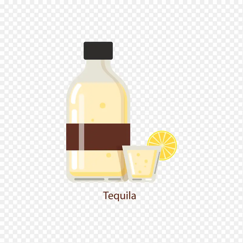 灰黄色的龙舌兰酒