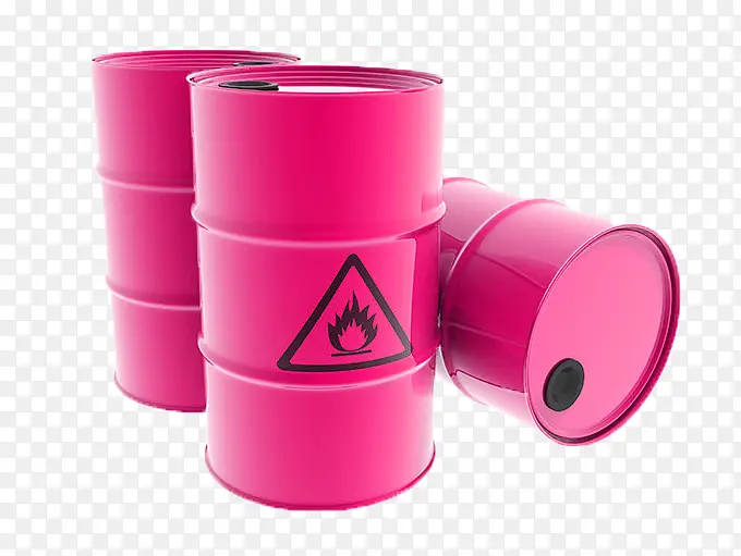 粉色原油桶
