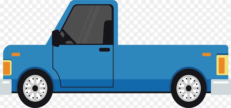 蓝色家用小货车
