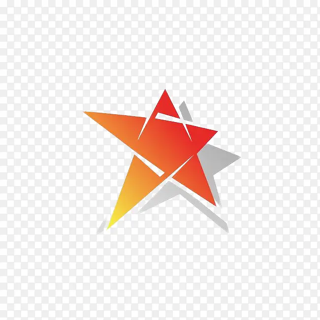 红色五角星logo