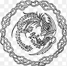中国风花纹底纹矢量素材