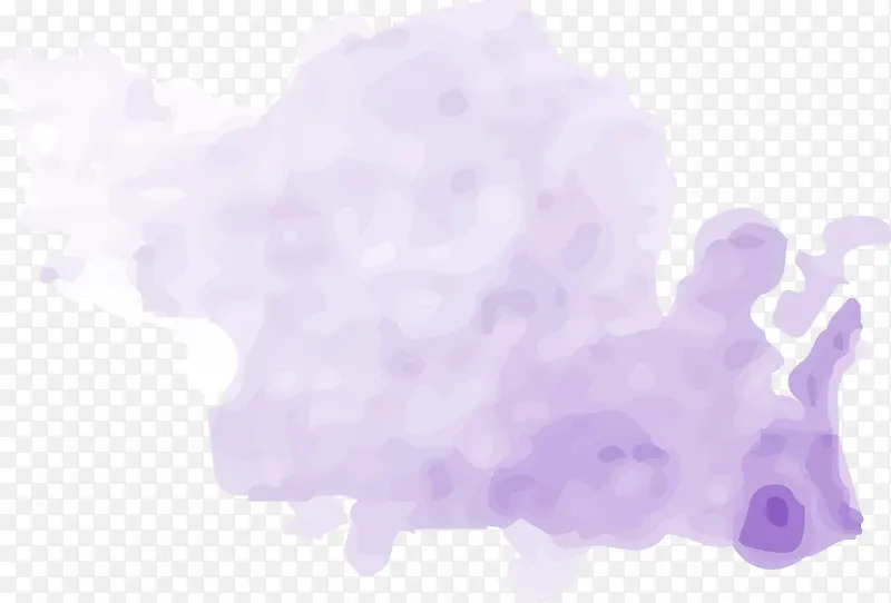 紫色矢量水彩图案