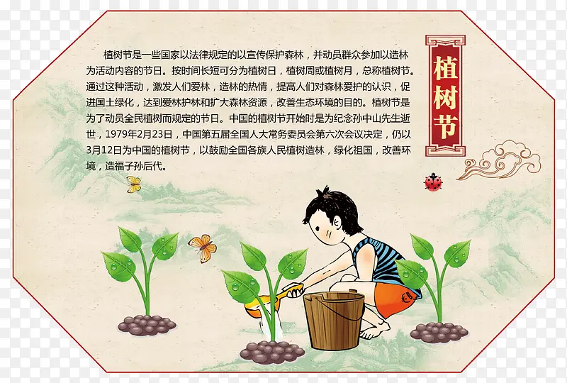 传统中国节日植树节