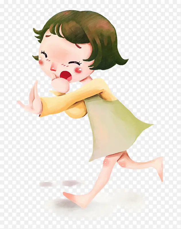 奔跑的小女孩