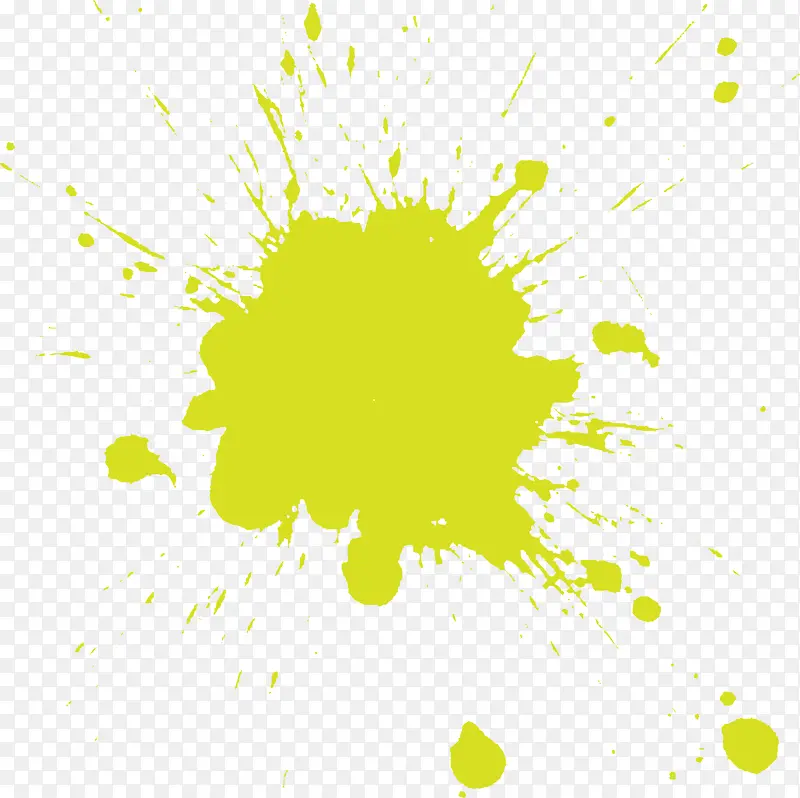 黄绿色绘画涂料