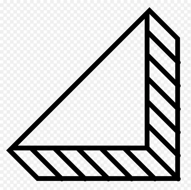 黑色立体三角形