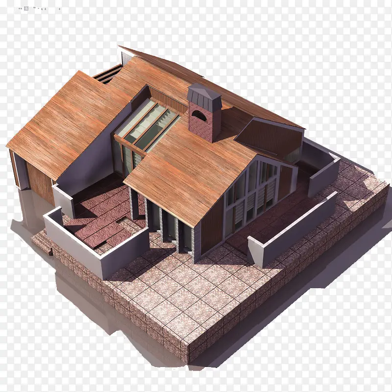 俯瞰房子模型