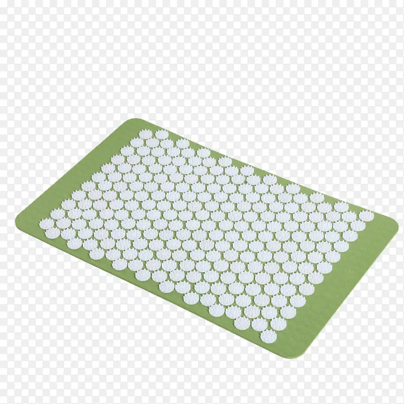 淡绿色地毯白色颗粒指压板