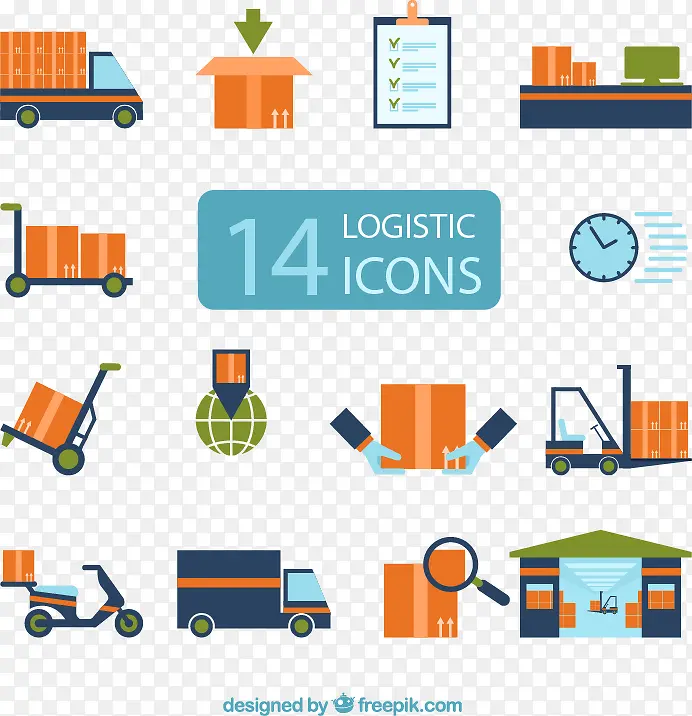 彩色物流图标矢量素材,PNG图片素材下载_图片编号8469814-PNG素材网