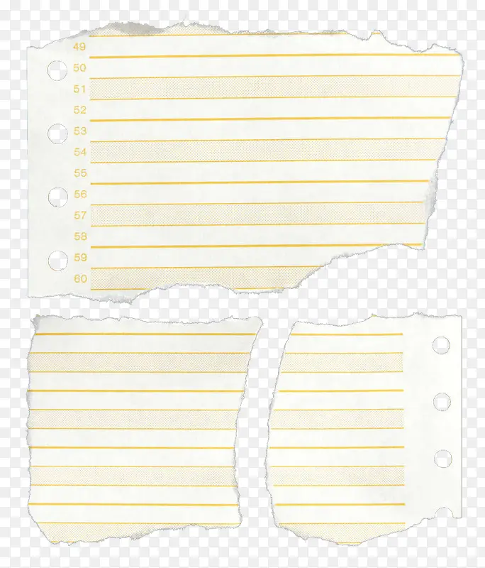 黄色条纹碎纸片