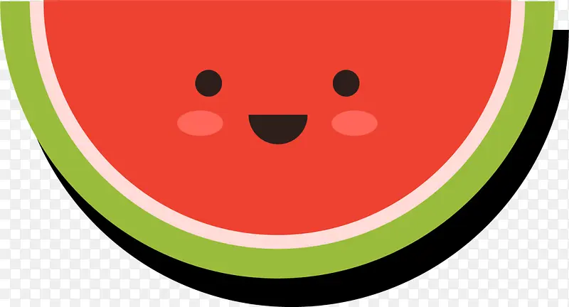 红色微笑可爱西瓜
