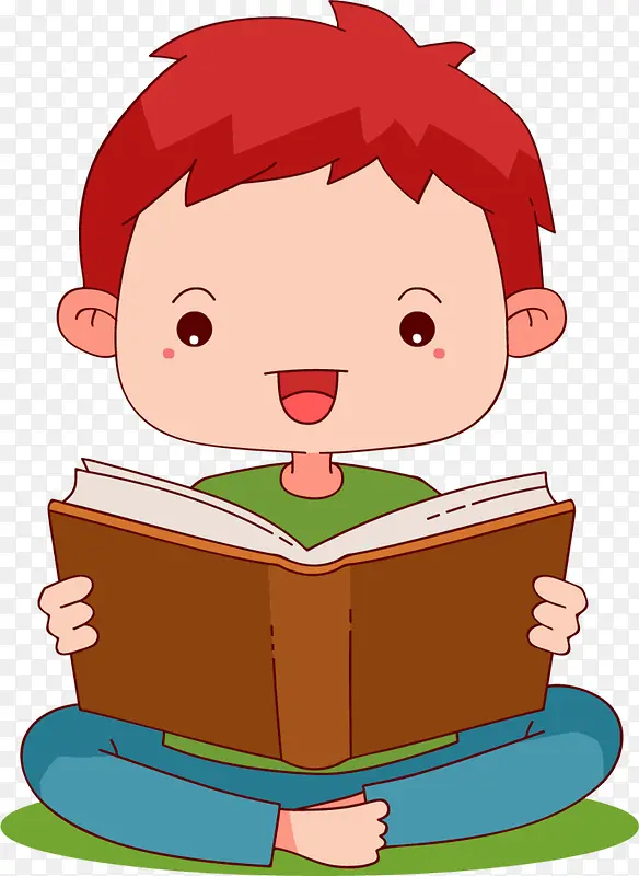 世界知识产权日看书的男孩