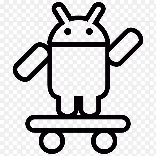 Android的滑板和手臂图标