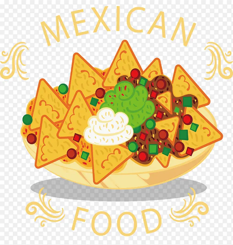 美味墨西哥美食三角塔