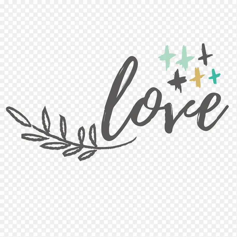 LOVE小清新艺术字