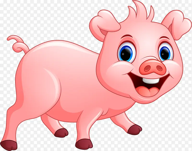 粉红色可爱小猪