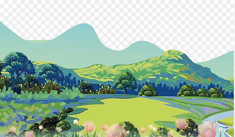 绿色大自然风景banner