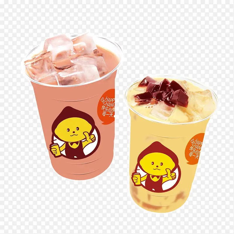 果茶冰块奶茶店宣传单