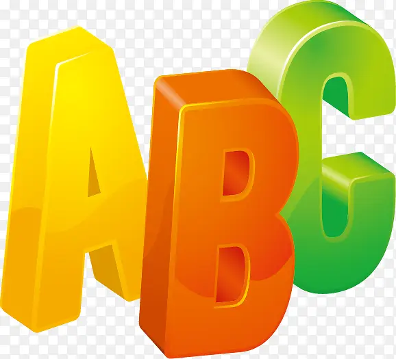 英文字母ABC矢量素材