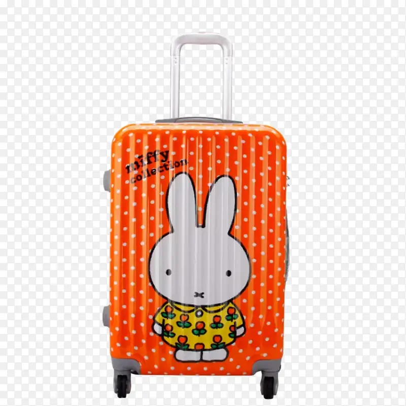 橙色米菲行李箱