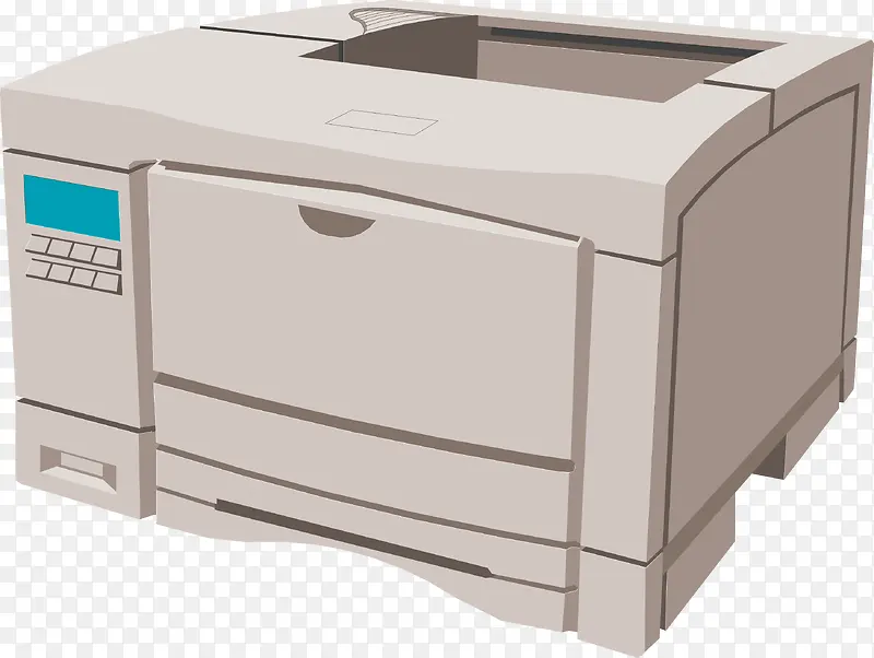 矢量办公用品打印机