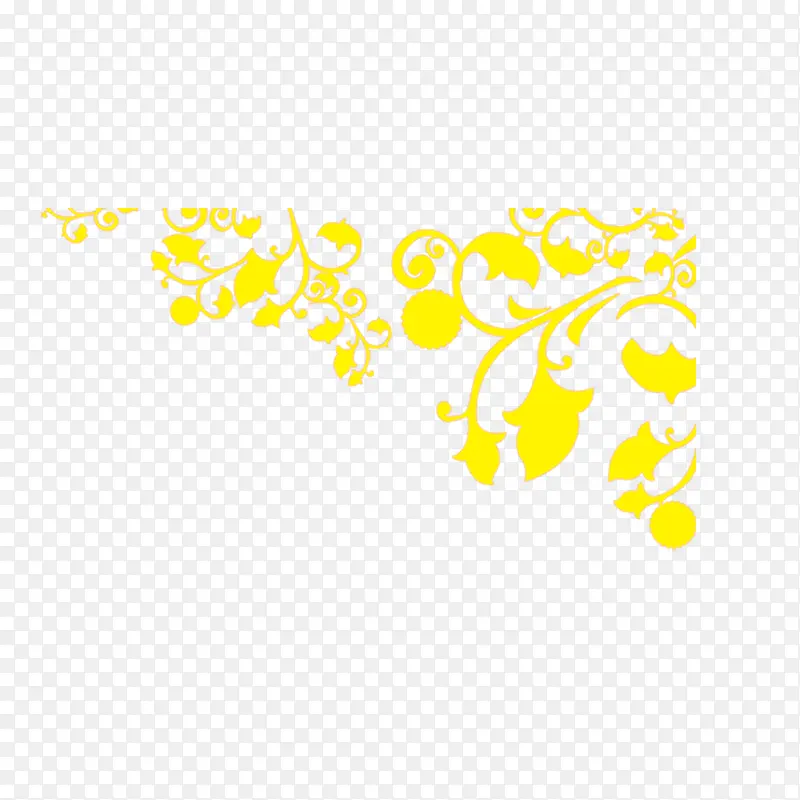 黄色花纹