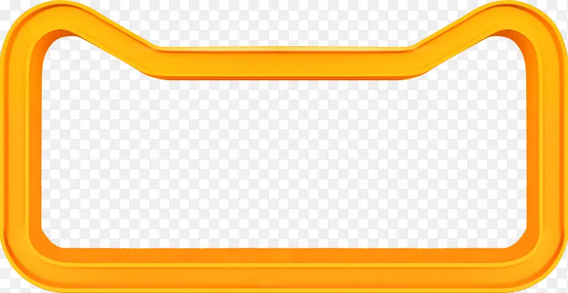 橙色天猫形状方框