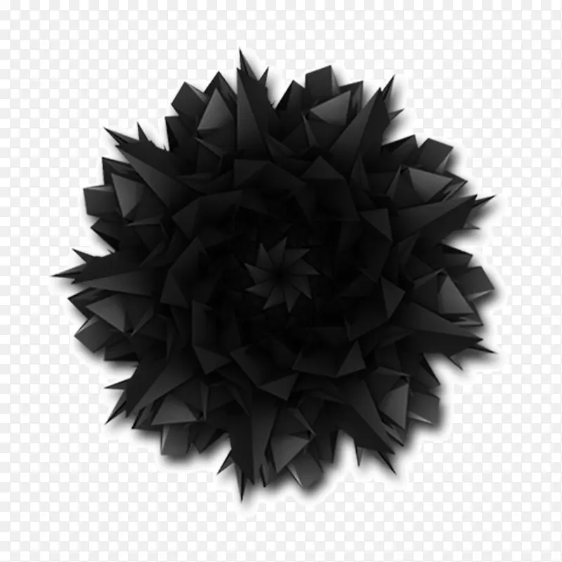 黑色的花