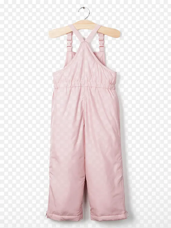 女幼童简洁风格纯色连体裤棉裤